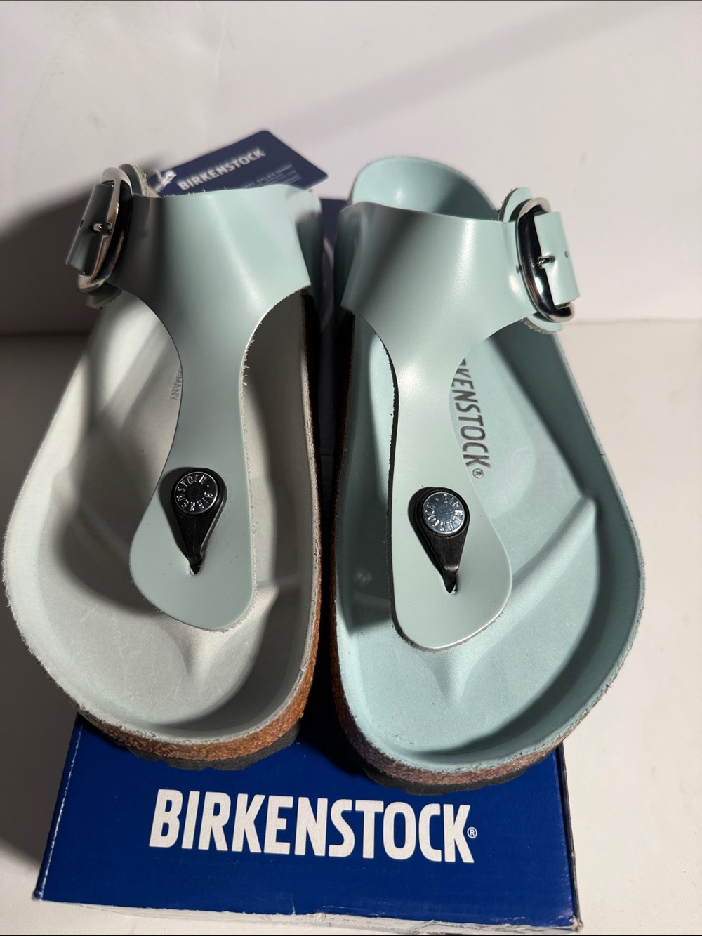 Birkenstock Women’s Gizeh Thong Sandals in Mint Green